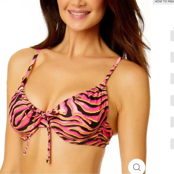 SALT + COVE JUNIORS' MANE EVENT UNDERWIRE BRALETTE BIKINI TOP Sz M nwt#003 - Picture 1 of 3